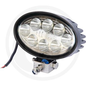 Lampa robocza LED elipsa 12-24V / 8X3W = 24W / IP67 AGTECH
